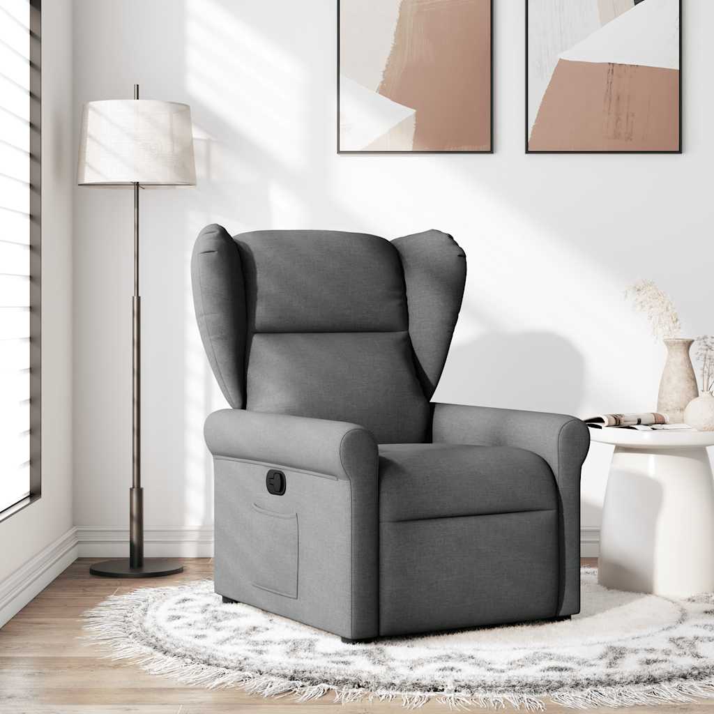 Relaxsessel Dunkelgrau Stoff