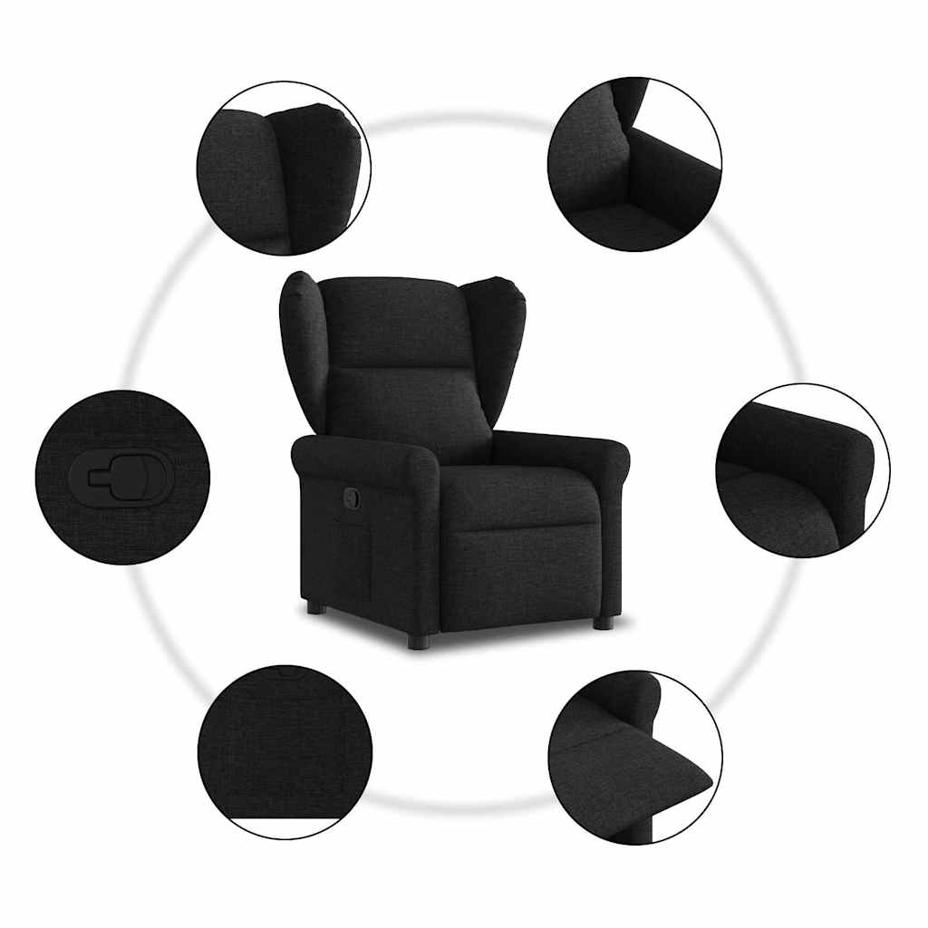 Relaxsessel Schwarz Stoff