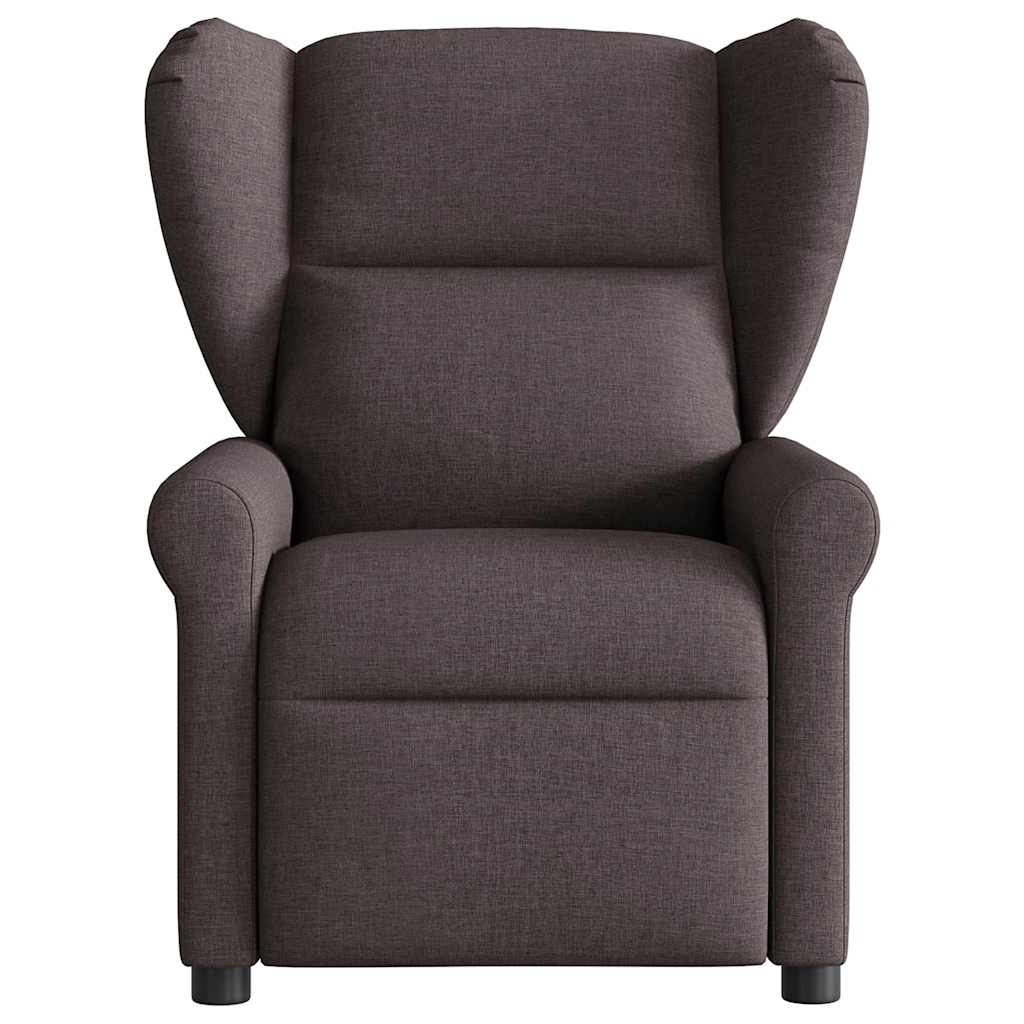 Relaxsessel Dunkelbraun Stoff
