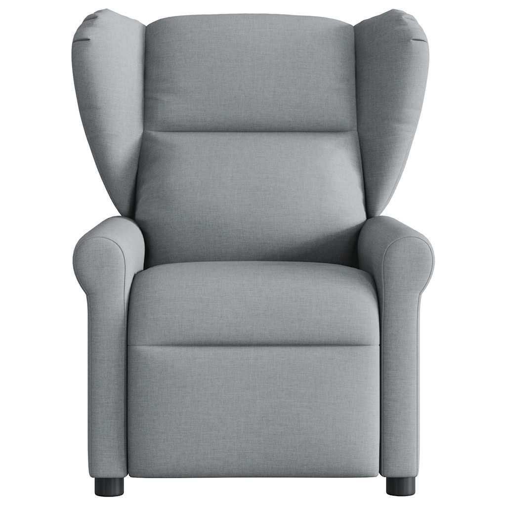 Massagesessel Hellgrau Stoff