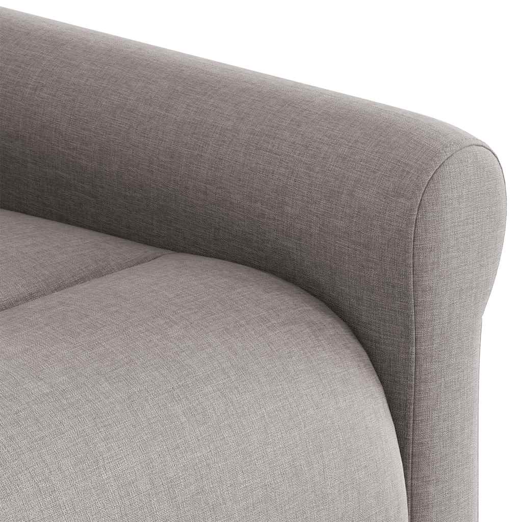 Massagesessel Taupe Stoff