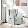 Massagesessel Wolkengrau Stoff