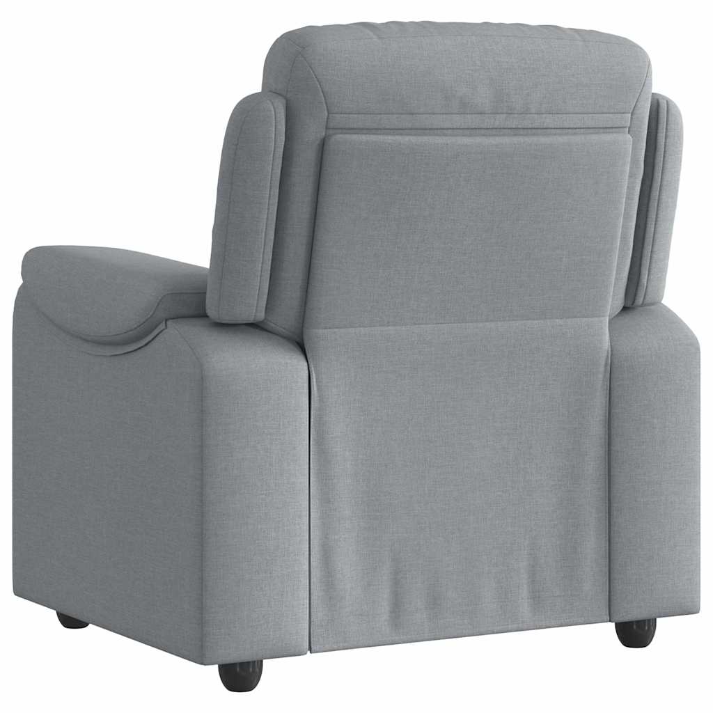 Relaxsessel Hellgrau Stoff