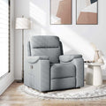 Relaxsessel Hellgrau Stoff
