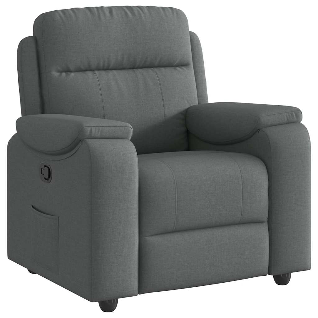 Relaxsessel Dunkelgrau Stoff