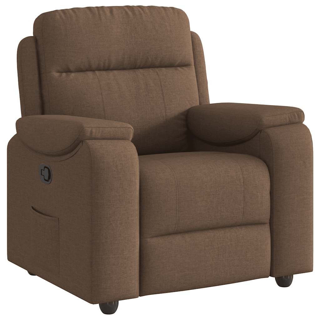 Relaxsessel Braun Stoff