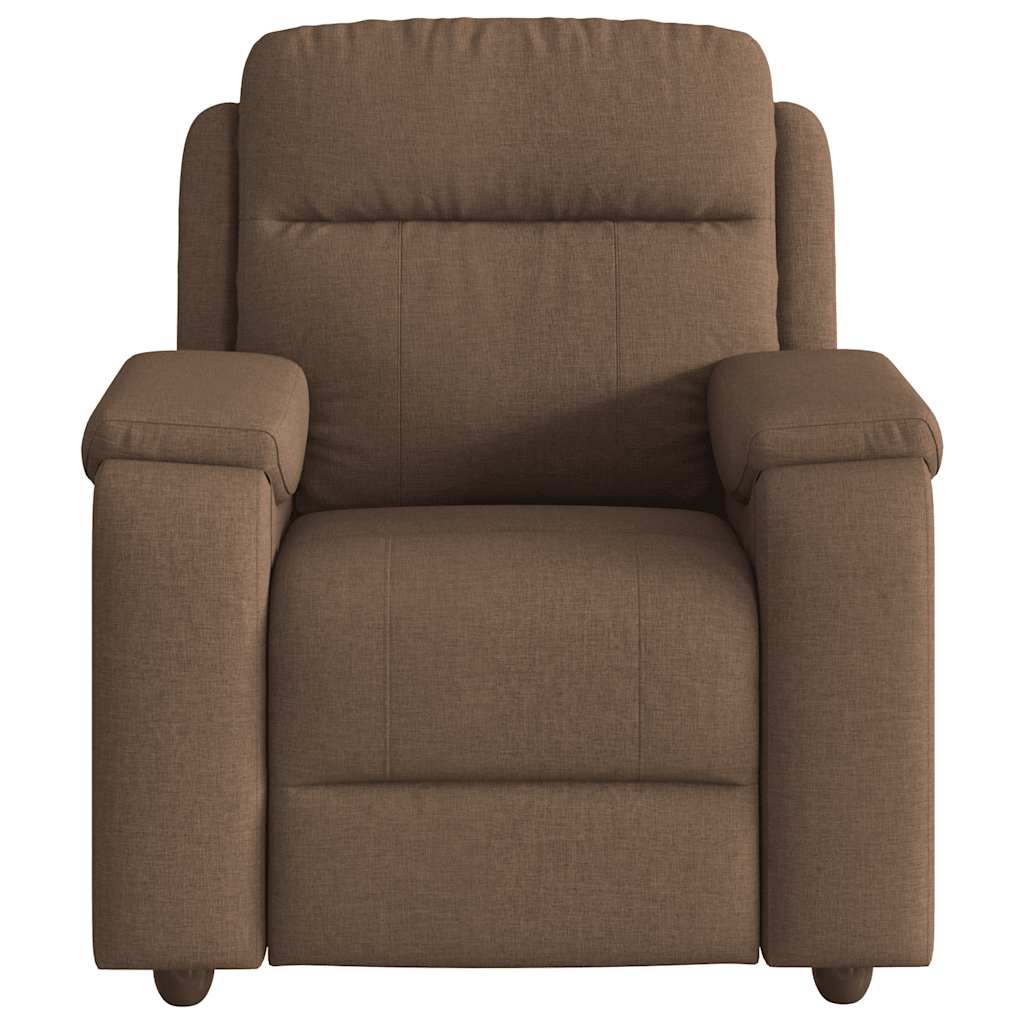 Relaxsessel Braun Stoff