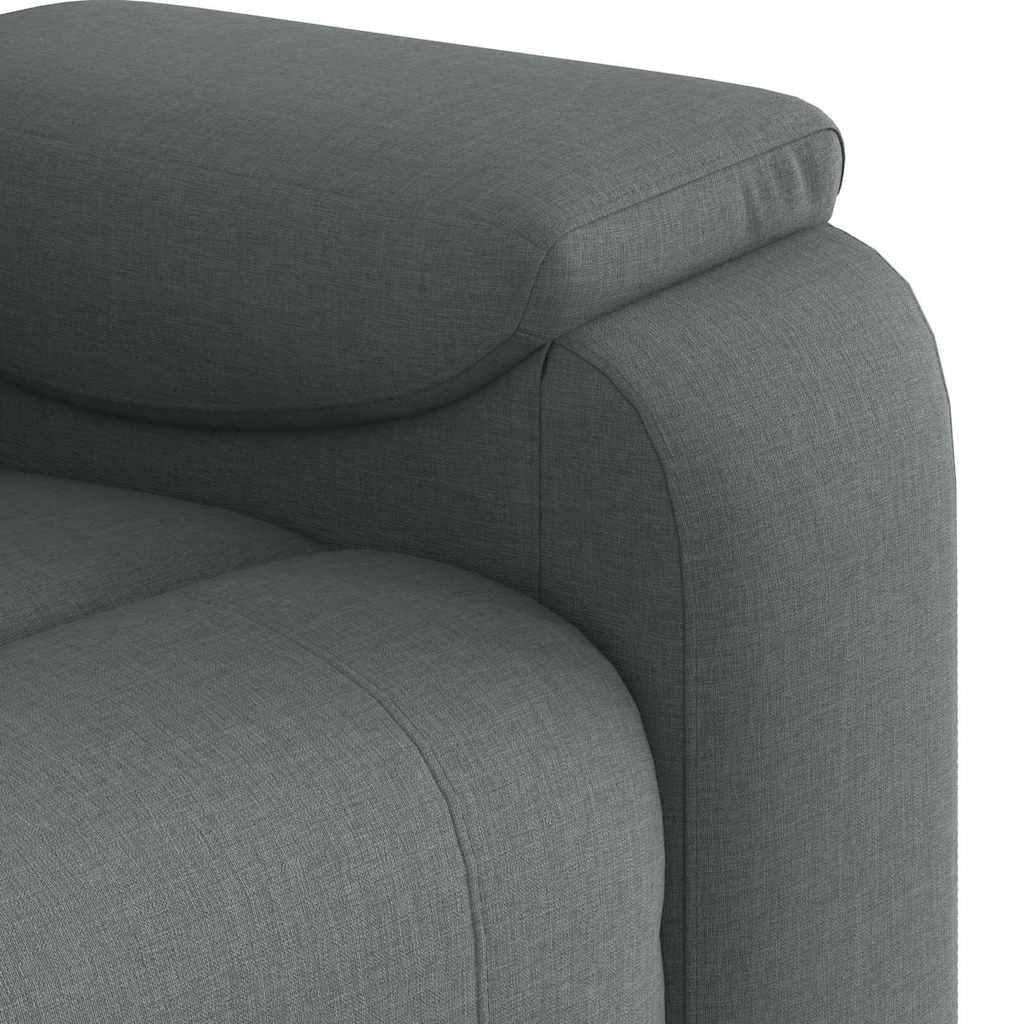 Massagesessel Dunkelgrau Stoff
