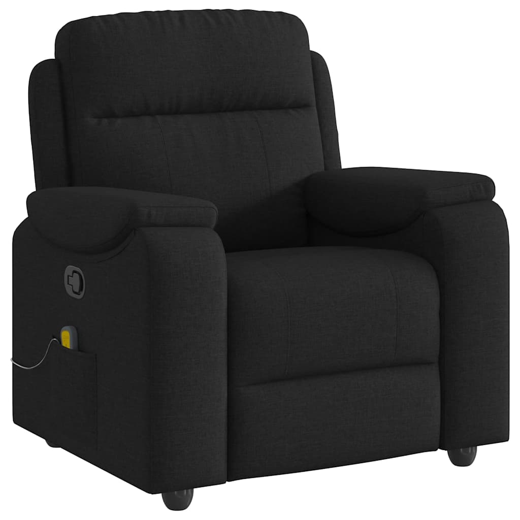 Massagesessel Schwarz Stoff