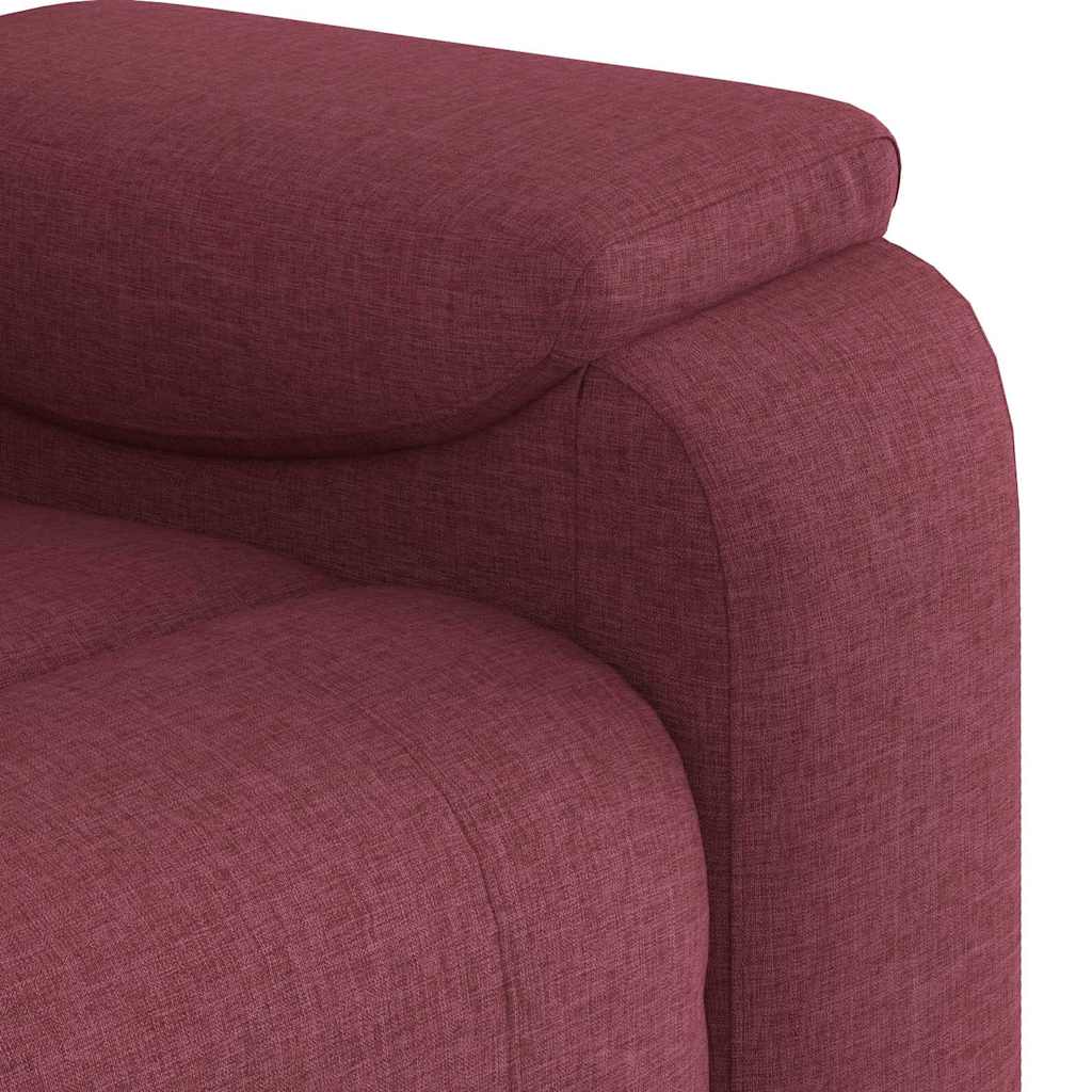 Massagesessel Weinrot Stoff