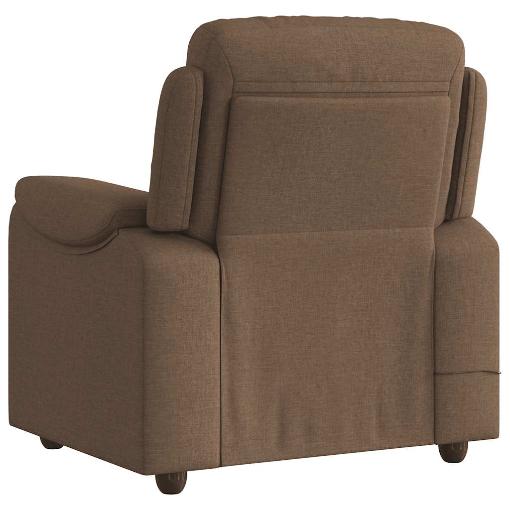 Massagesessel Braun Stoff