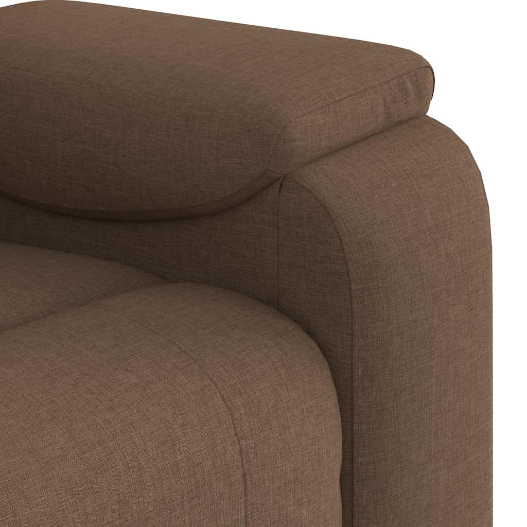 Massagesessel Braun Stoff