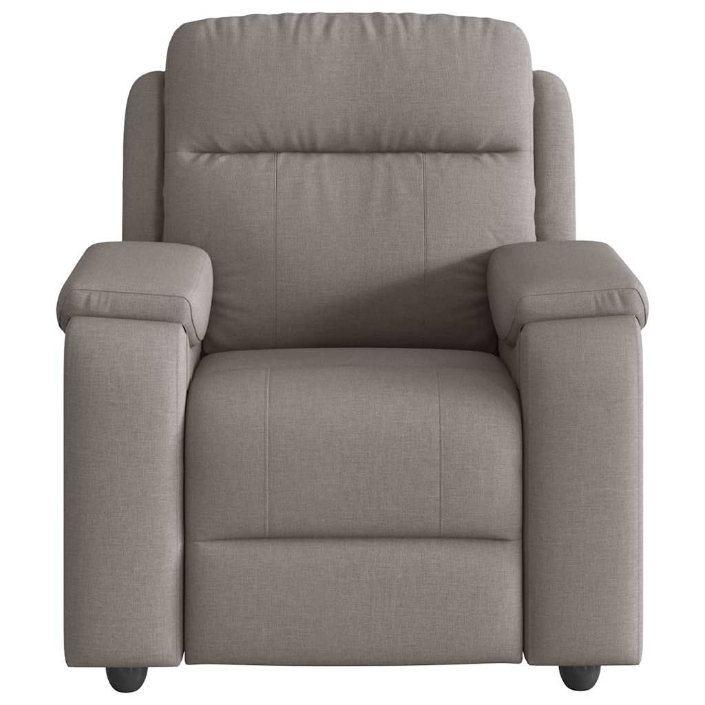 Massagesessel Taupe Stoff