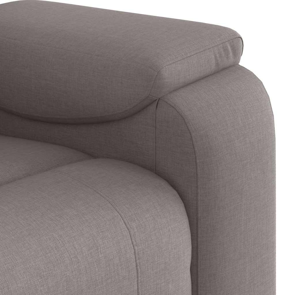 Massagesessel Taupe Stoff