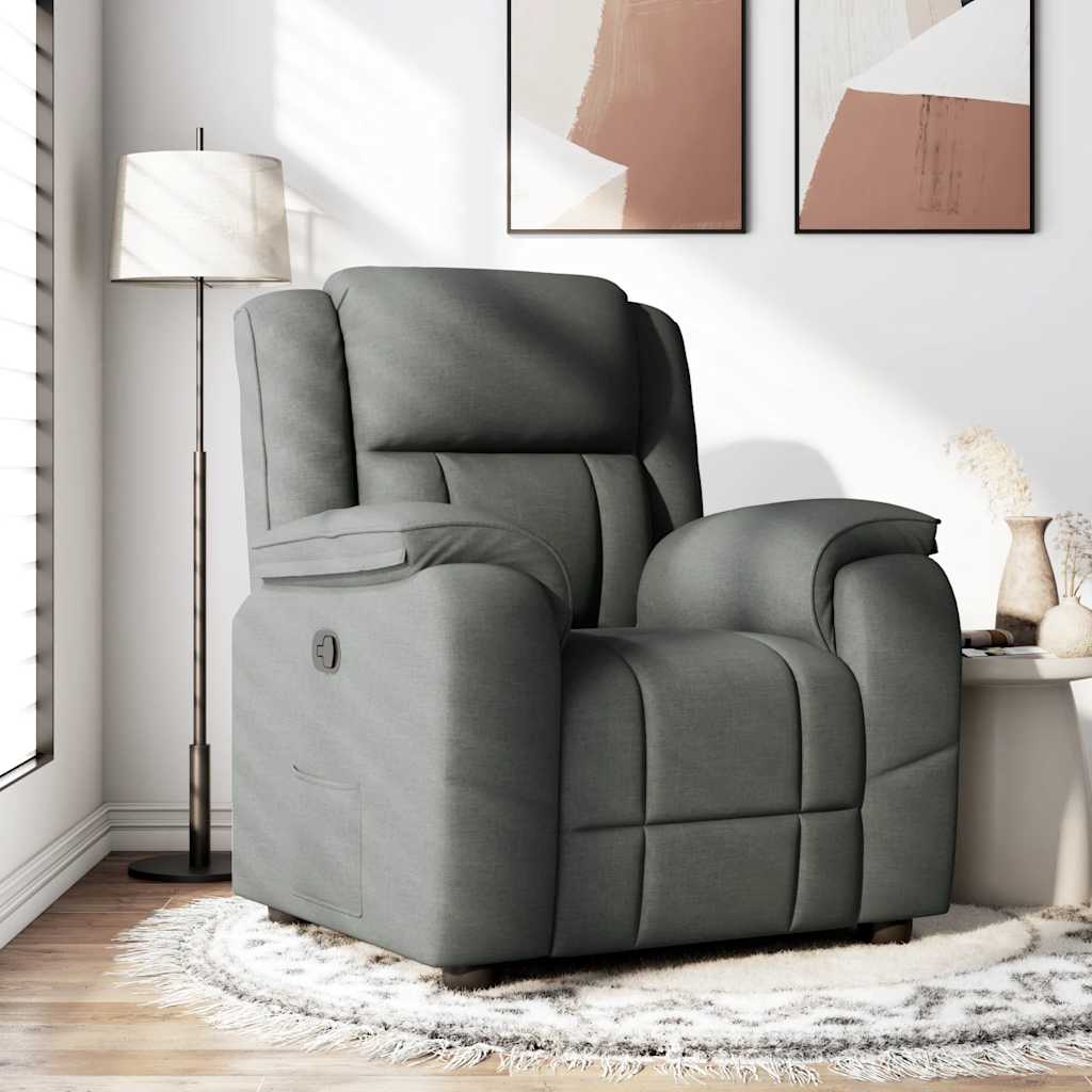 Relaxsessel Dunkelgrau Stoff