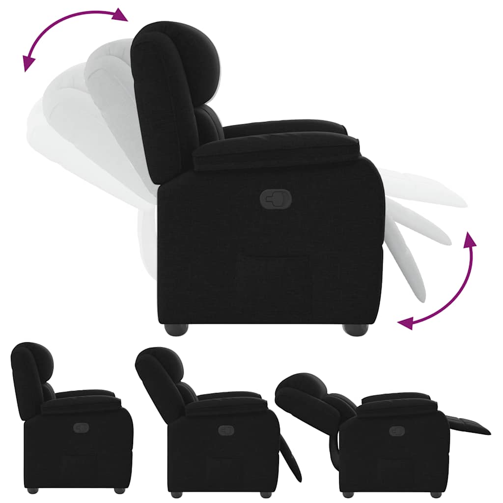 Relaxsessel Schwarz Stoff