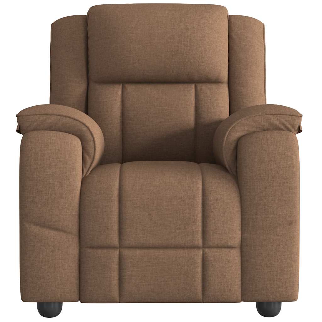 Relaxsessel Braun Stoff