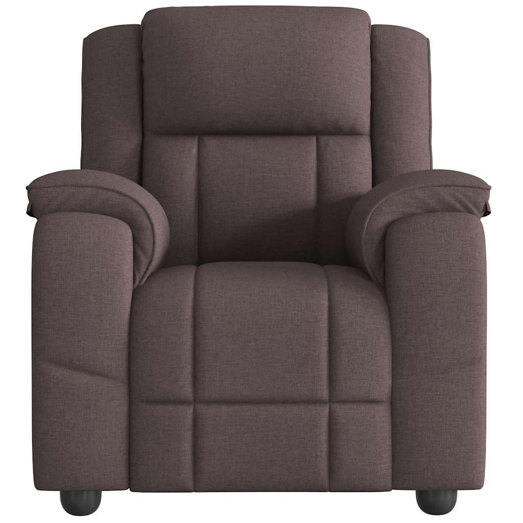 Relaxsessel Dunkelbraun Stoff