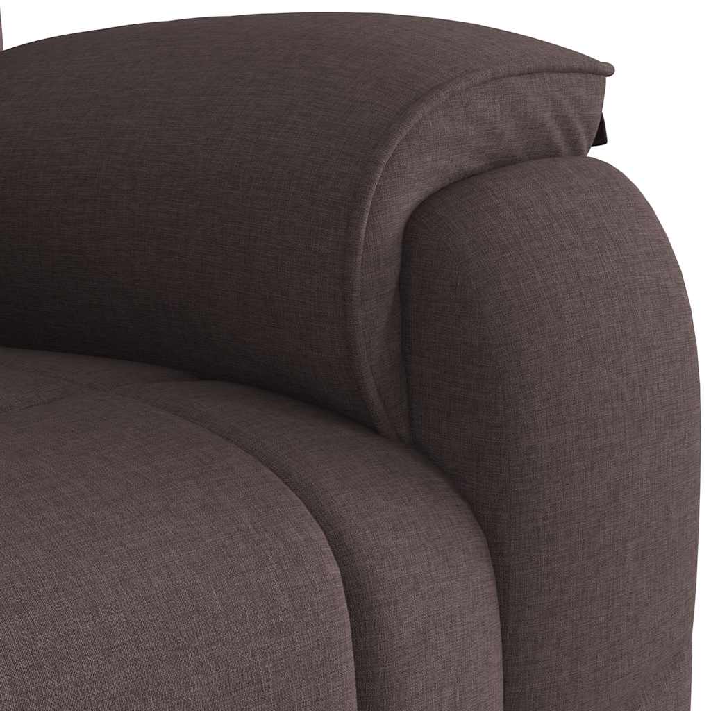 Relaxsessel Dunkelbraun Stoff