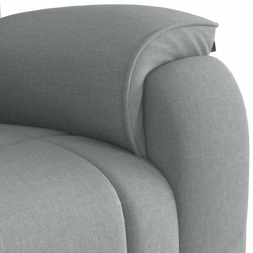 Massagesessel Hellgrau Stoff