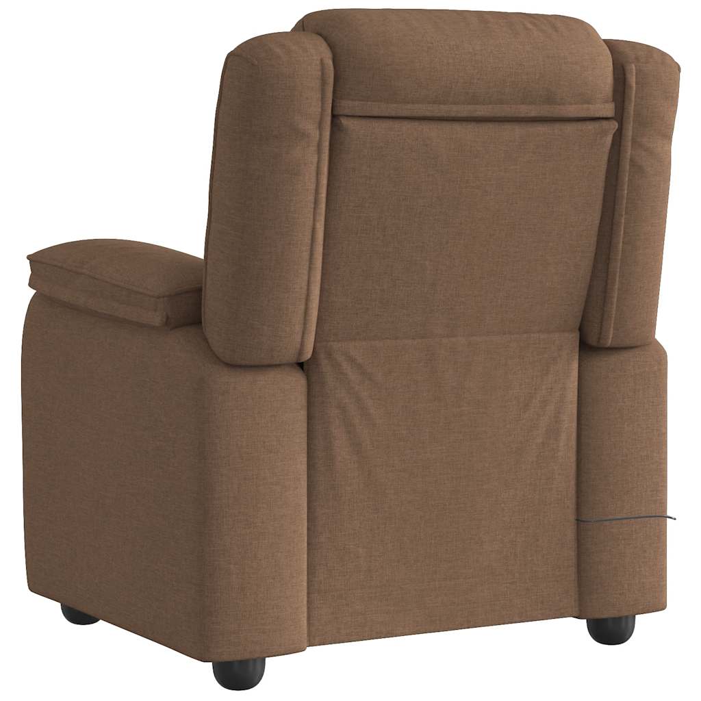Massagesessel Braun Stoff