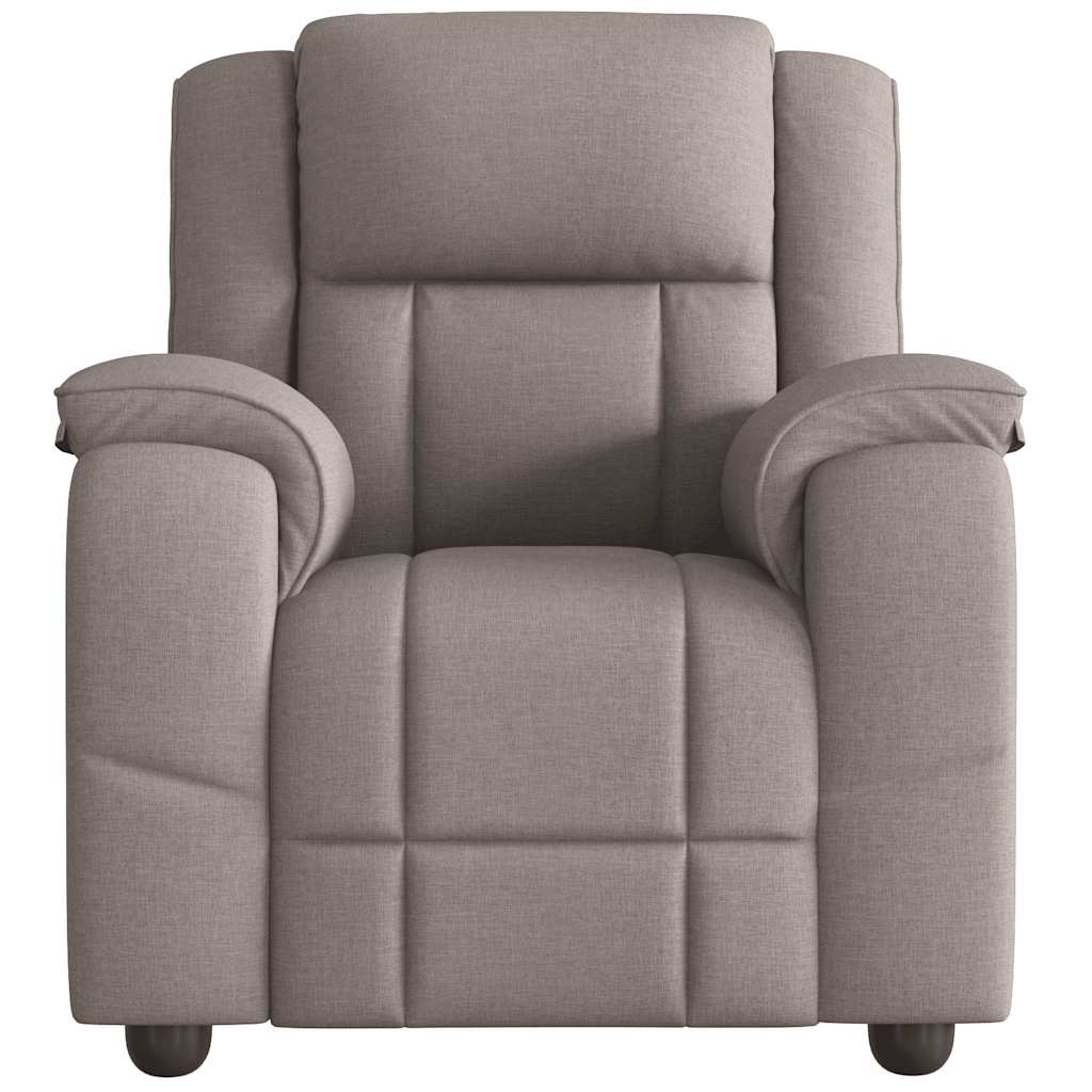 Massagesessel Taupe Stoff