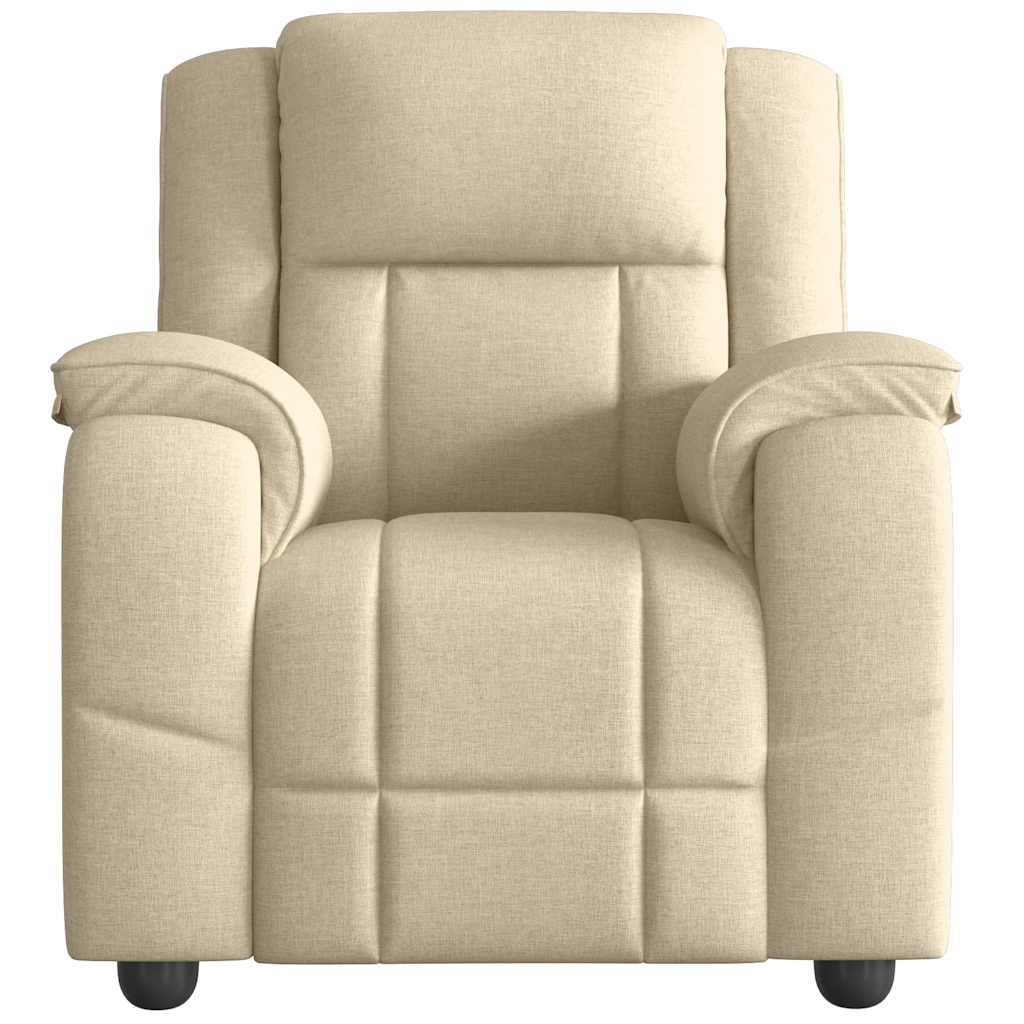 Massagesessel Creme Stoff