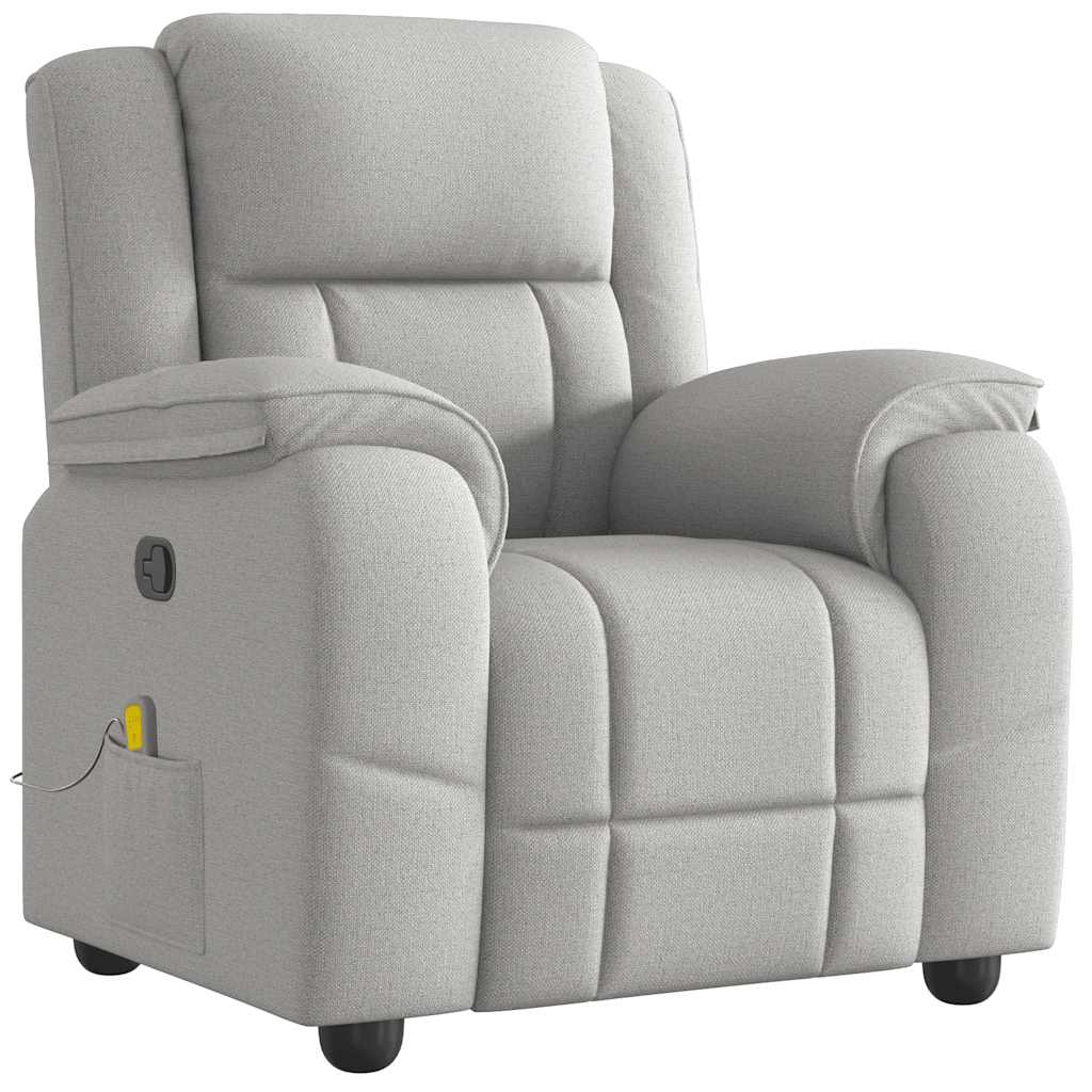 Massagesessel Wolkengrau Stoff