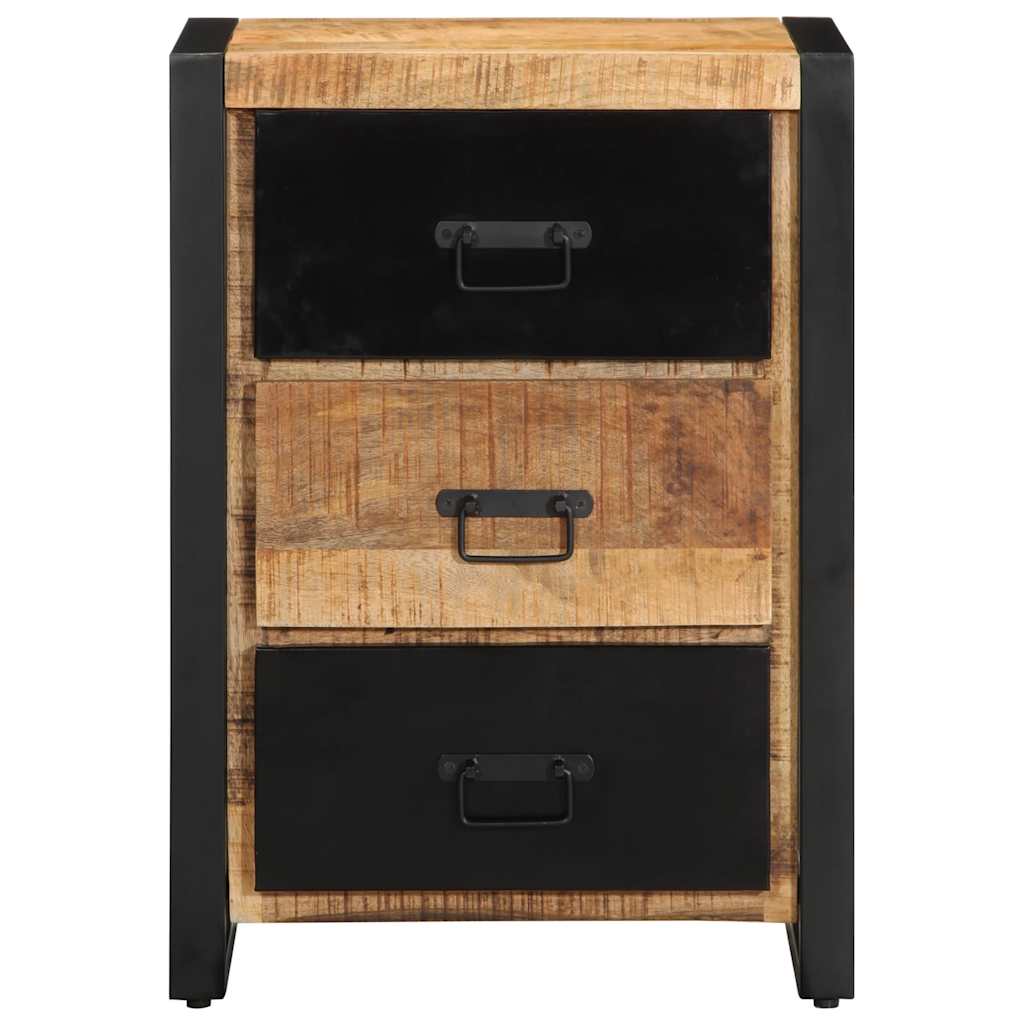 Schubladenschrank 50x35x70 cm Raues Massivholz Mango