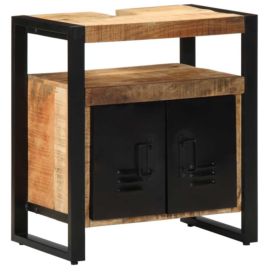 Badezimmerschrank Braun 55 x 35 x 60 cm Massivholz Mango