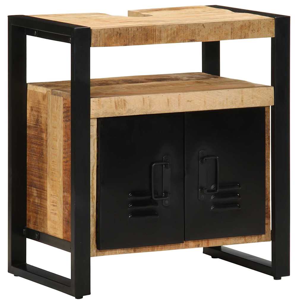 Badezimmerschrank Braun 55 x 35 x 60 cm Massivholz Mango