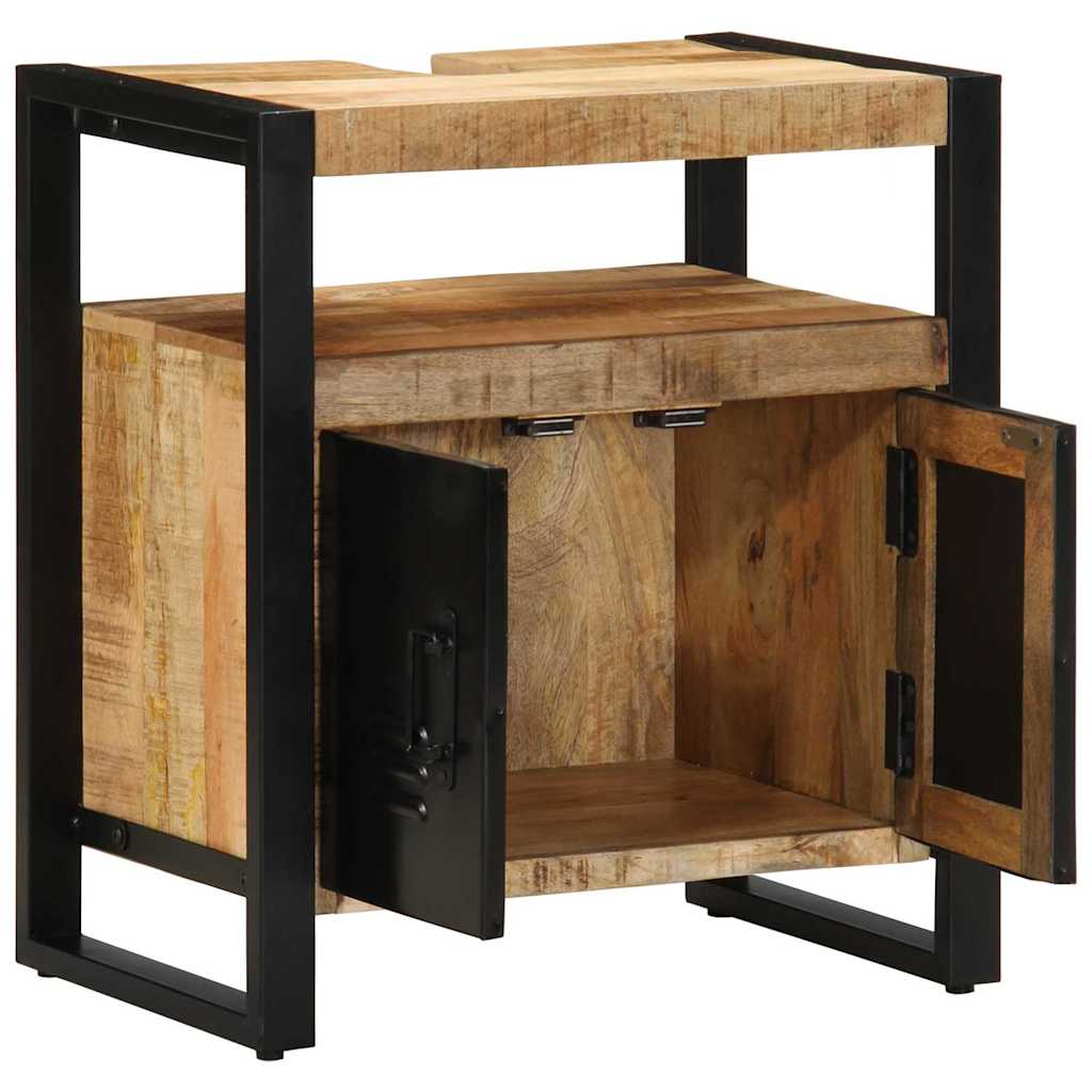 Badezimmerschrank Braun 55 x 35 x 60 cm Massivholz Mango