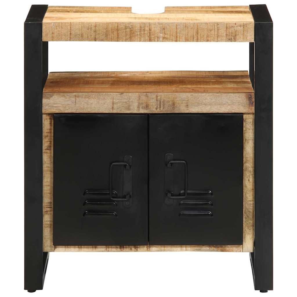 Badezimmerschrank Braun 55 x 35 x 60 cm Massivholz Mango