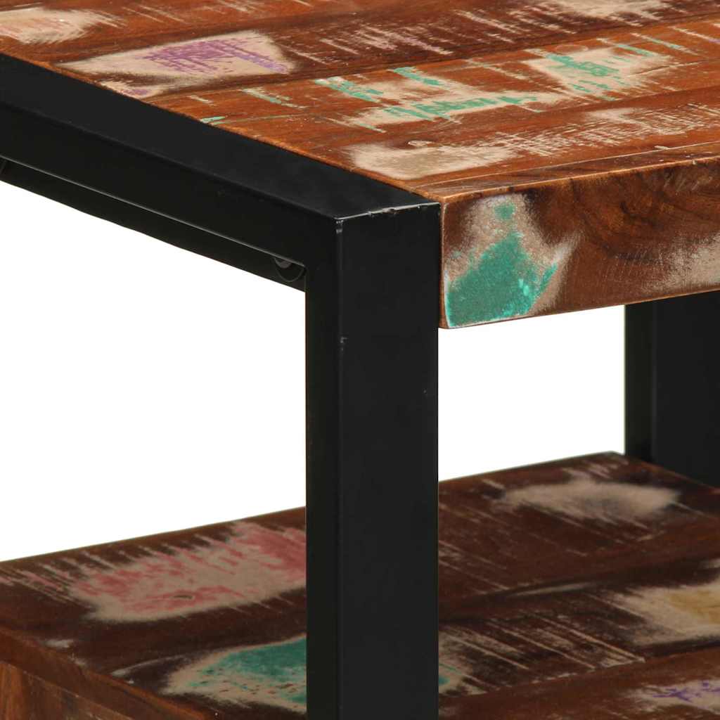 Badezimmerschrank mit Regal Braun Massives upgecyceltes Holz