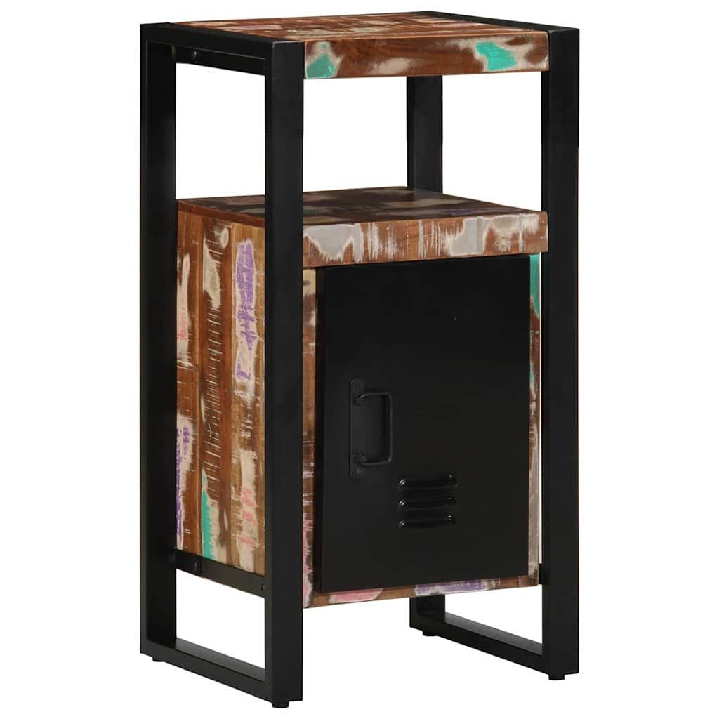 Badezimmerschrank mit Regal Braun Massives upgecyceltes Holz