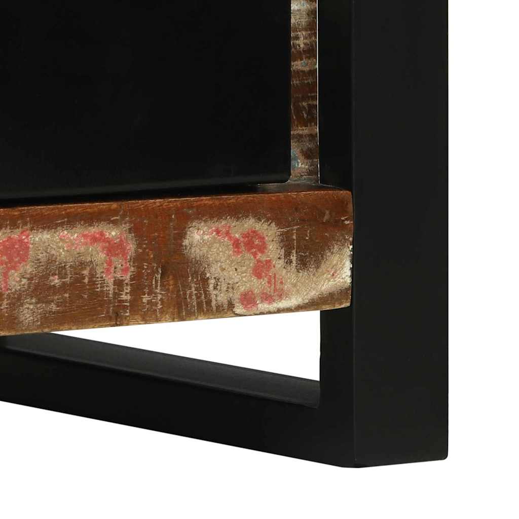 Badezimmerschrank mit Regal Braun Massives upgecyceltes Holz