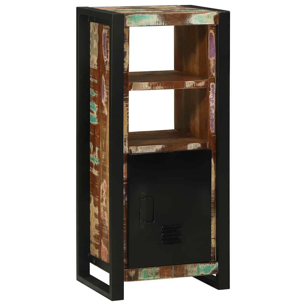 Badezimmerschrank mit Regal Braun Massives upgecyceltes Holz
