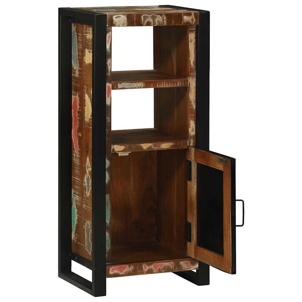Badezimmerschrank mit Regal Braun Massives upgecyceltes Holz
