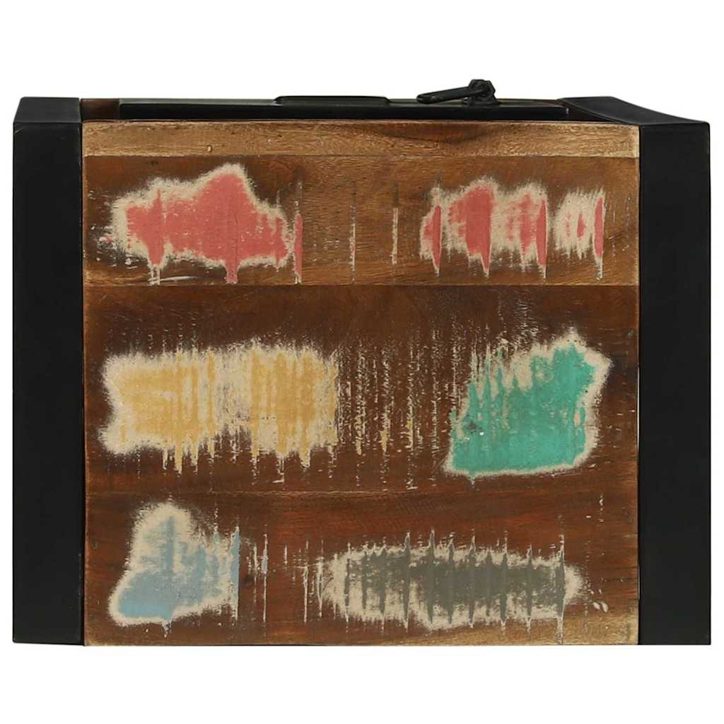 Badezimmerschrank mit Regal Braun Massives upgecyceltes Holz