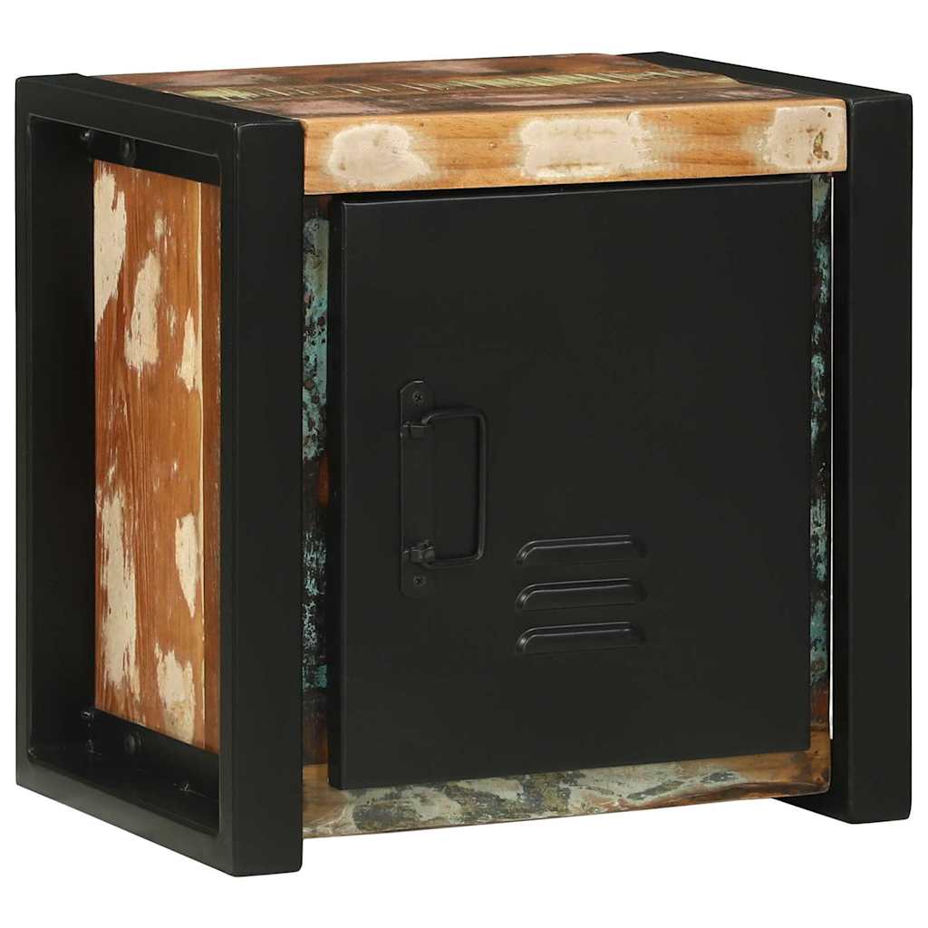 Badezimmerschrank mit Regal Braun Massives upgecyceltes Holz