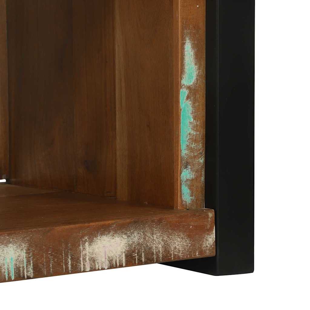 Wandwürfel Braun 55 x 35 x 40 cm Massives upgecyceltes Holz