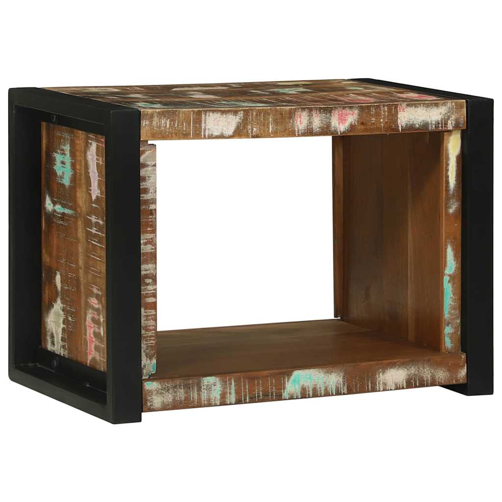 Wandwürfel Braun 55 x 35 x 40 cm Massives upgecyceltes Holz
