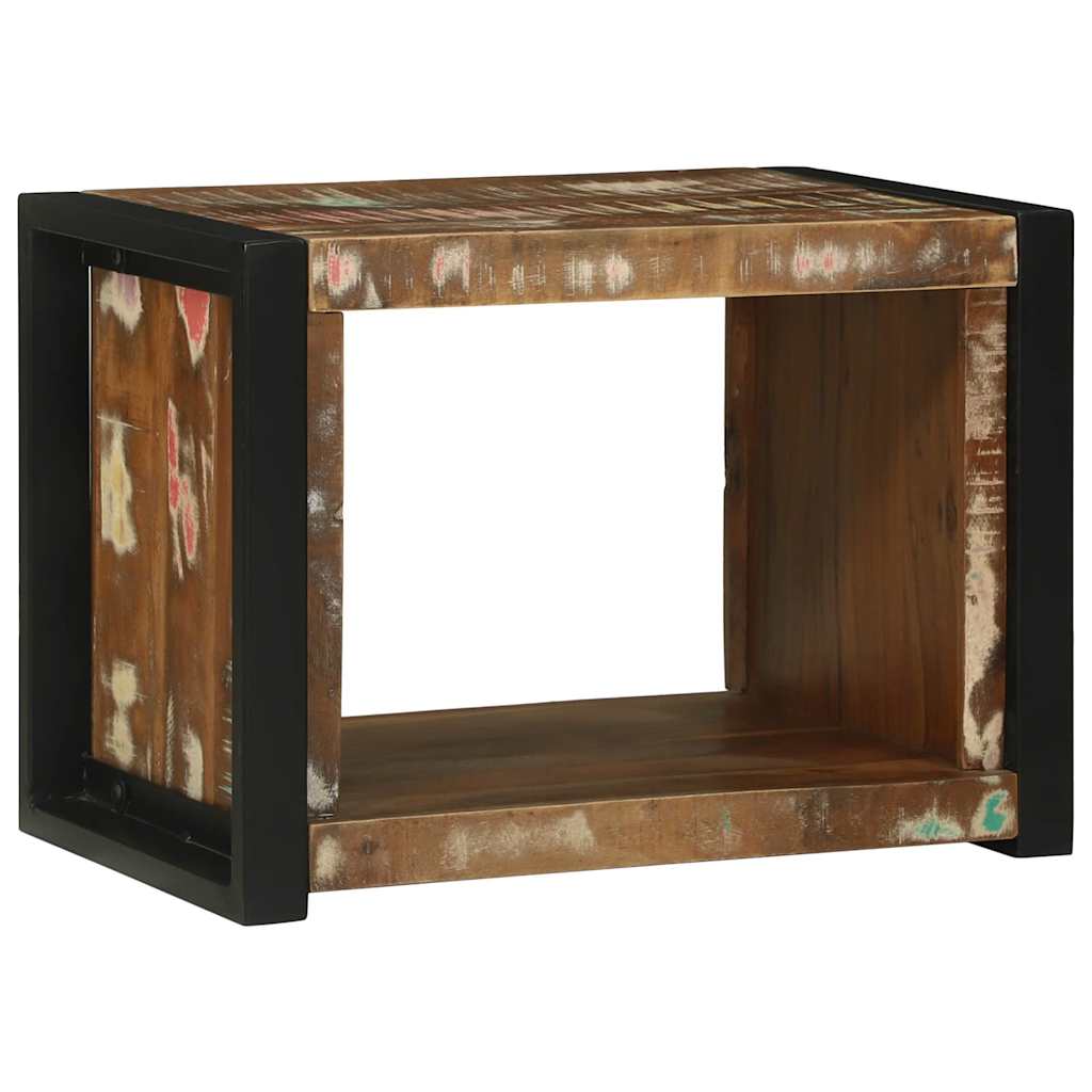 Wandwürfel Braun 55 x 35 x 40 cm Massives upgecyceltes Holz