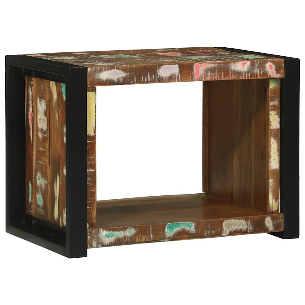Wandwürfel Braun 55 x 35 x 40 cm Massives upgecyceltes Holz