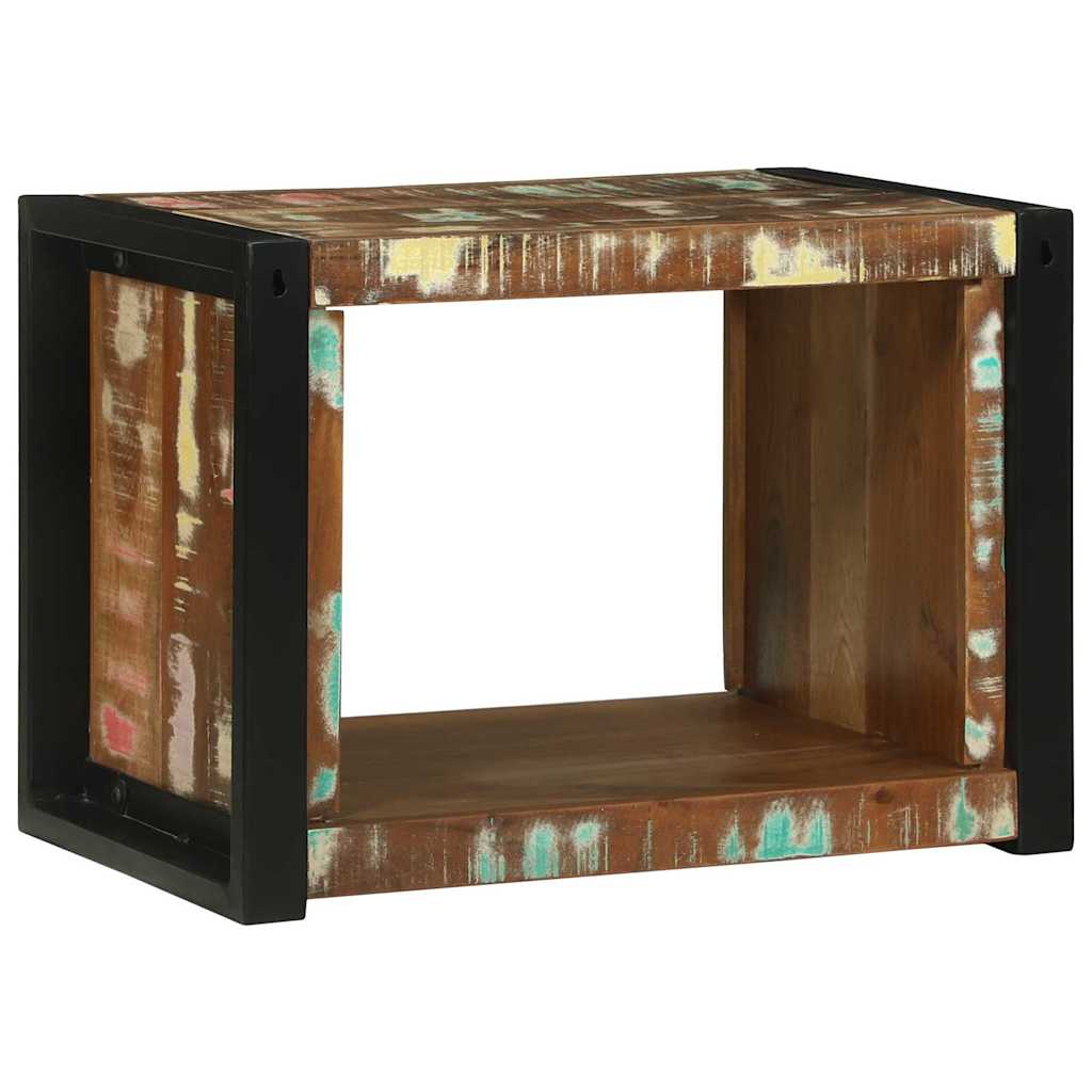 Wandwürfel Braun 55 x 35 x 40 cm Massives upgecyceltes Holz