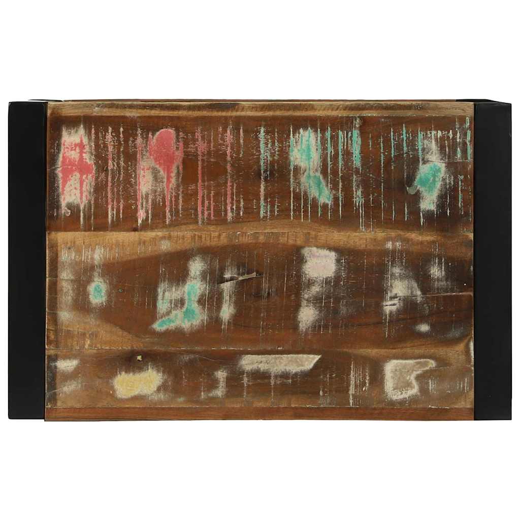 Wandwürfel Braun 55 x 35 x 40 cm Massives upgecyceltes Holz
