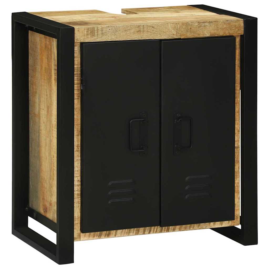 Waschbeckenunterschrank Braun 55 x 35 x 60 cm Massivholz Mango