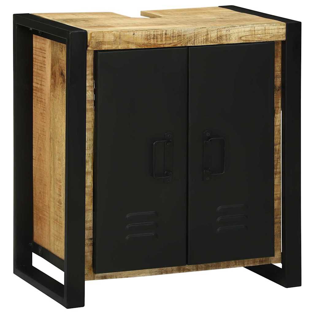 Waschbeckenunterschrank Braun 55 x 35 x 60 cm Massivholz Mango