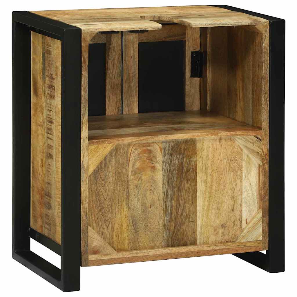 Waschbeckenunterschrank Braun 55 x 35 x 60 cm Massivholz Mango