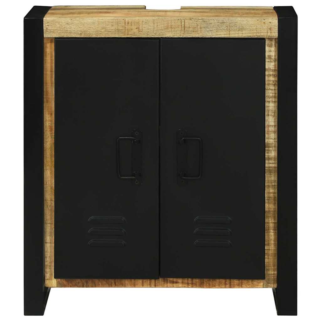 Waschbeckenunterschrank Braun 55 x 35 x 60 cm Massivholz Mango